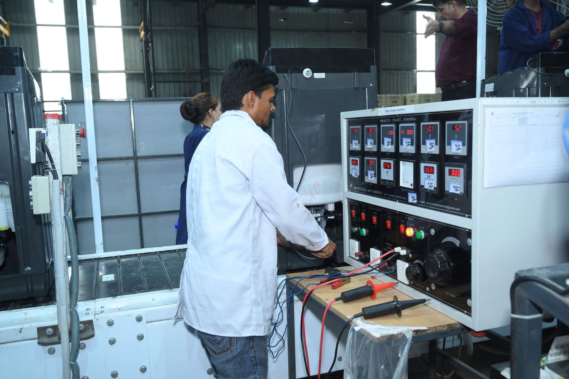 Washing machine electrical safety panel